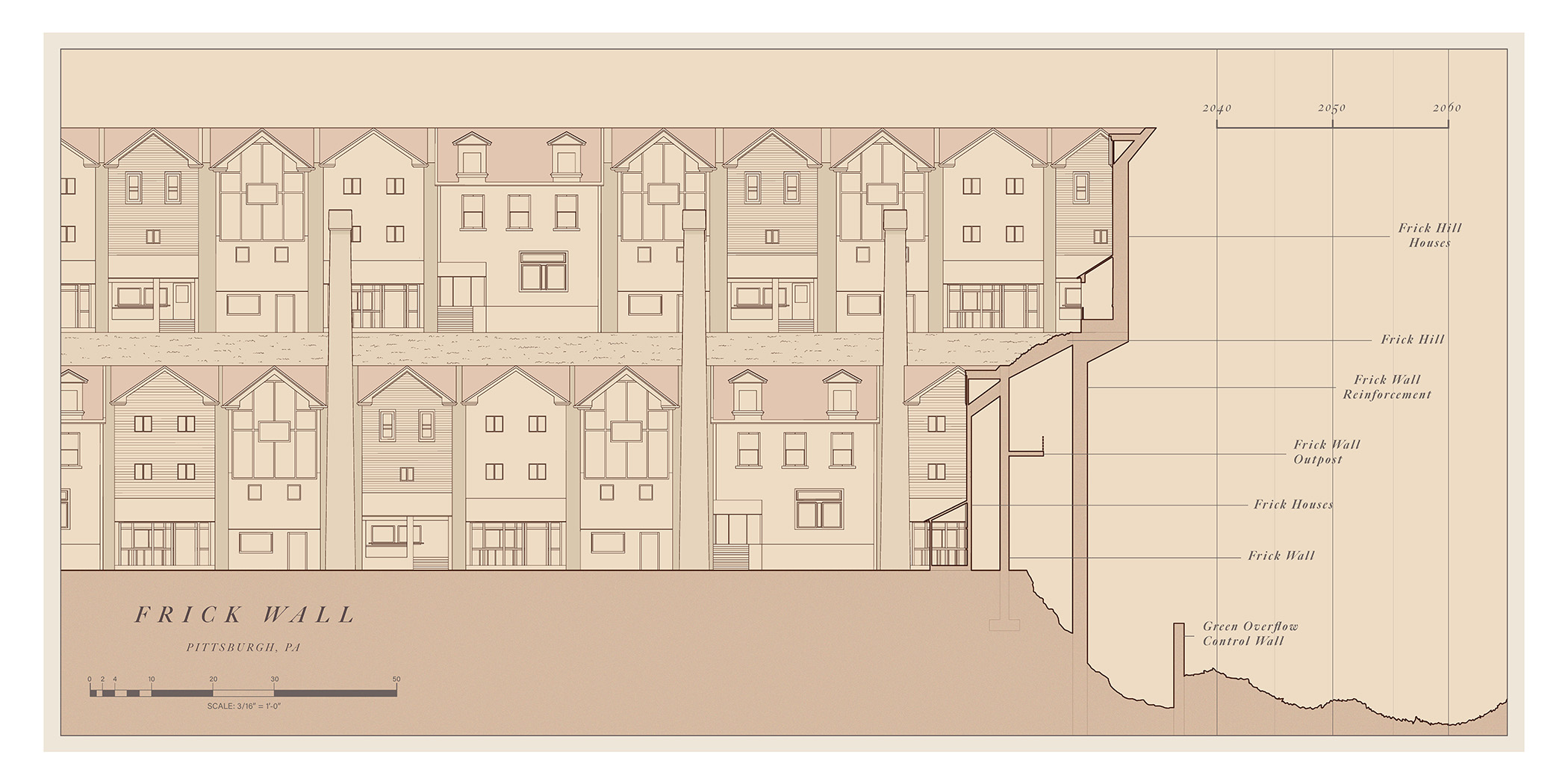 New Pittsburgh Elevation and Section Combined